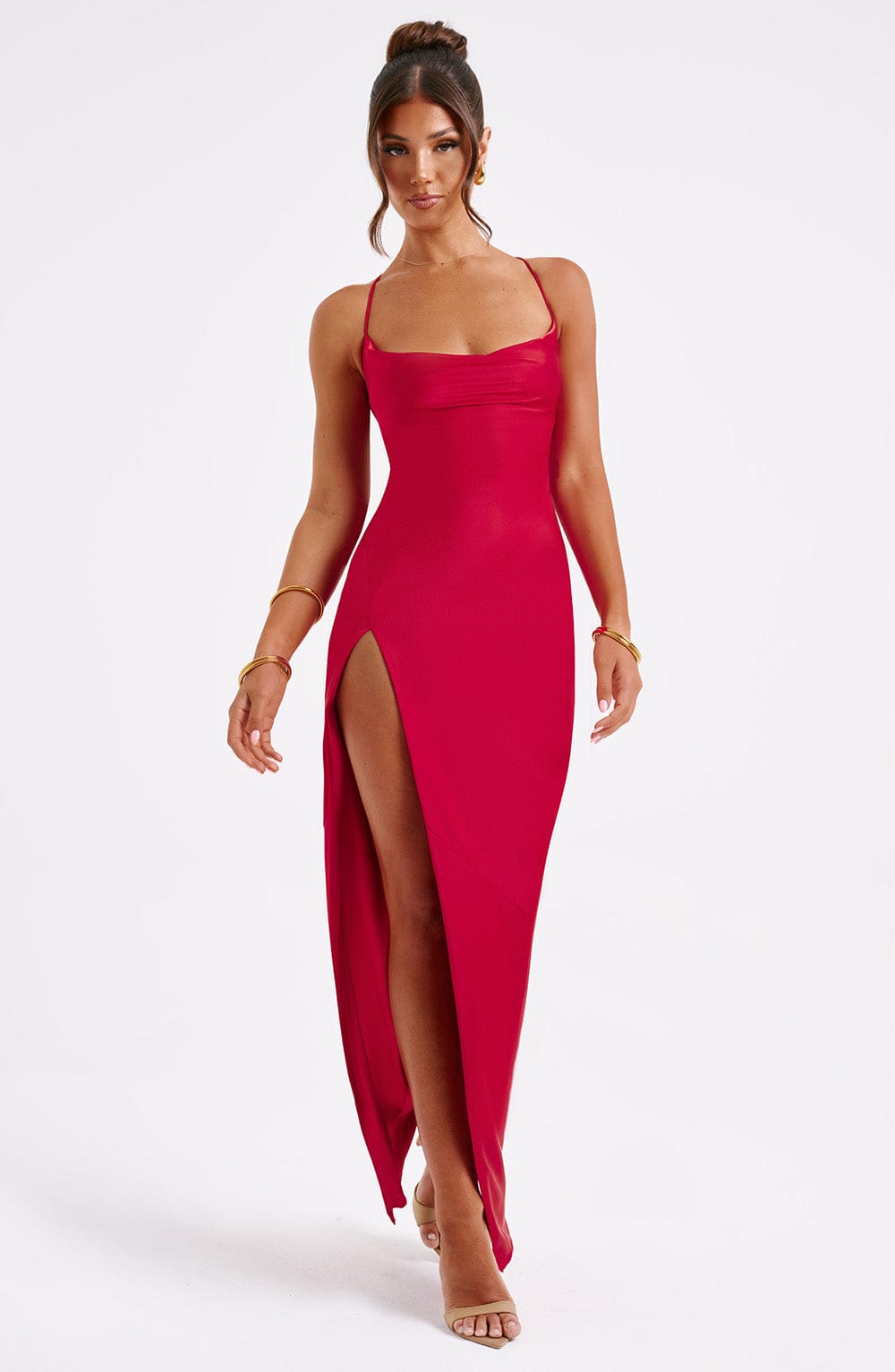 Mishka Maxi Dress in Red