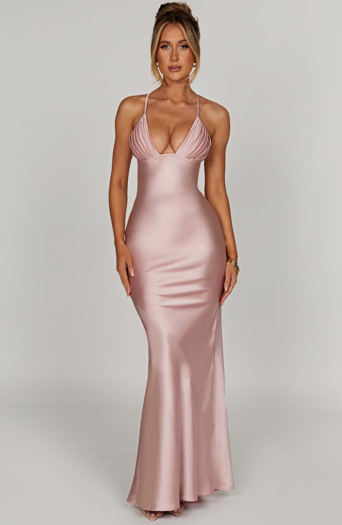 Myriam Maxi Dress in Blush