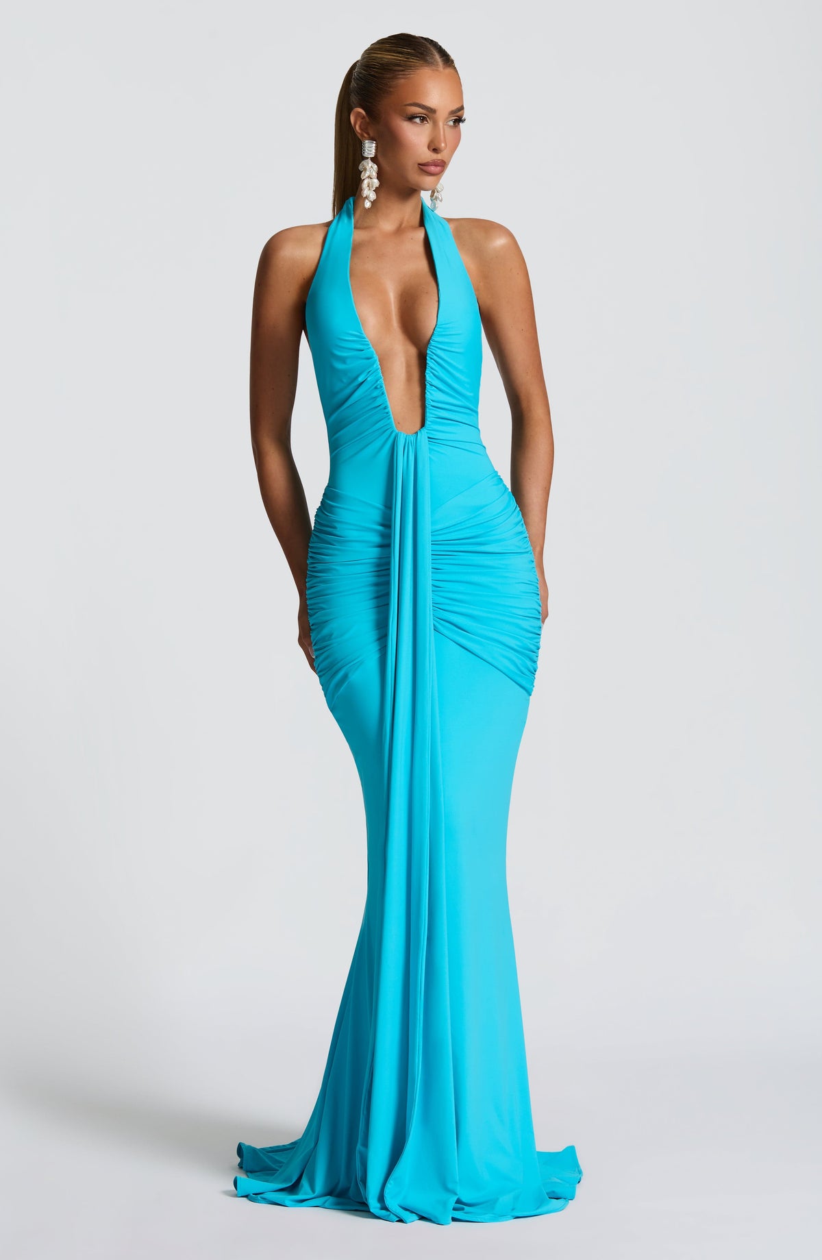 Rosetti Maxi Dress in Aqua