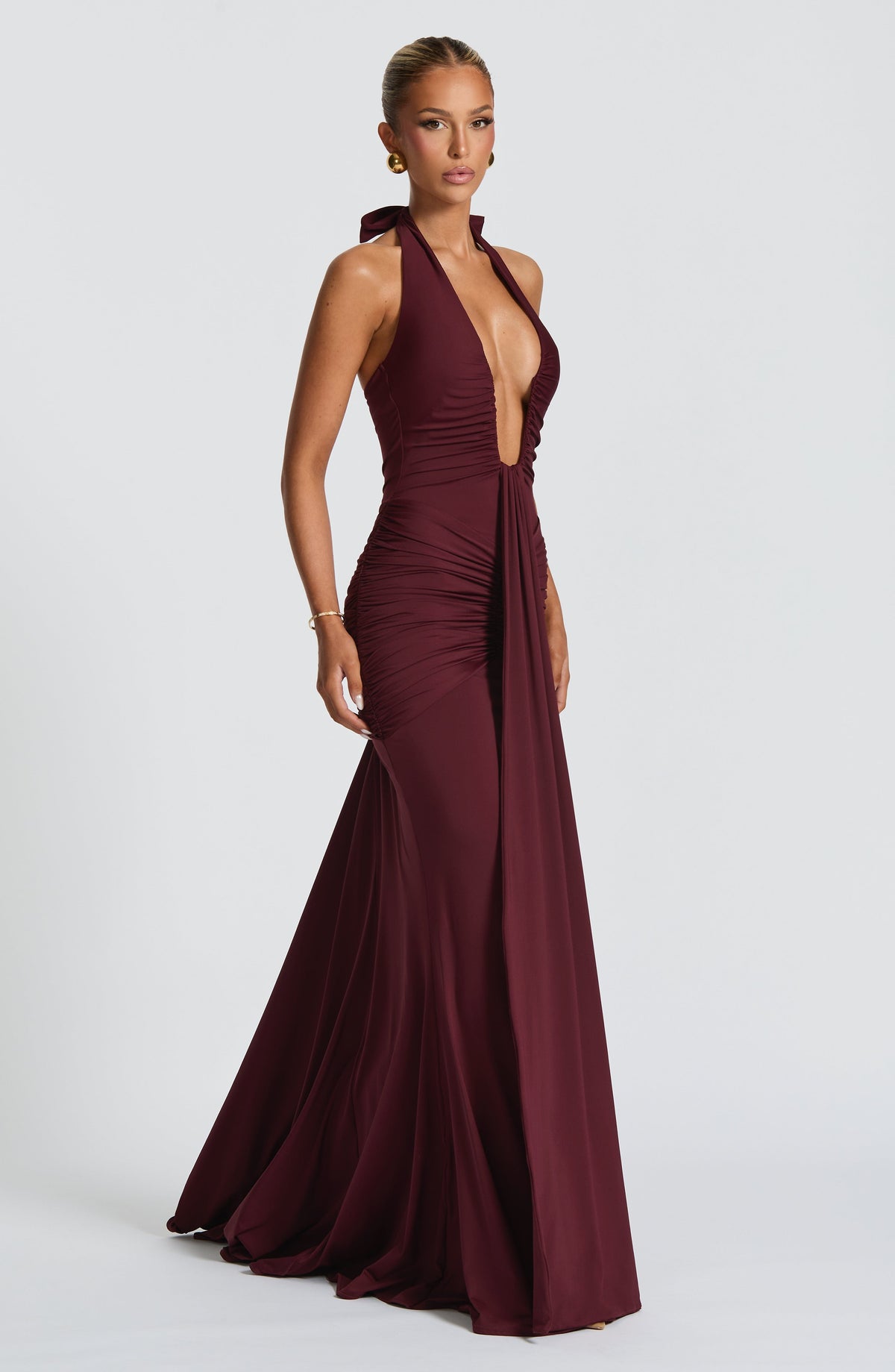 Rosetti Maxi Dress in Cherry Lacquer