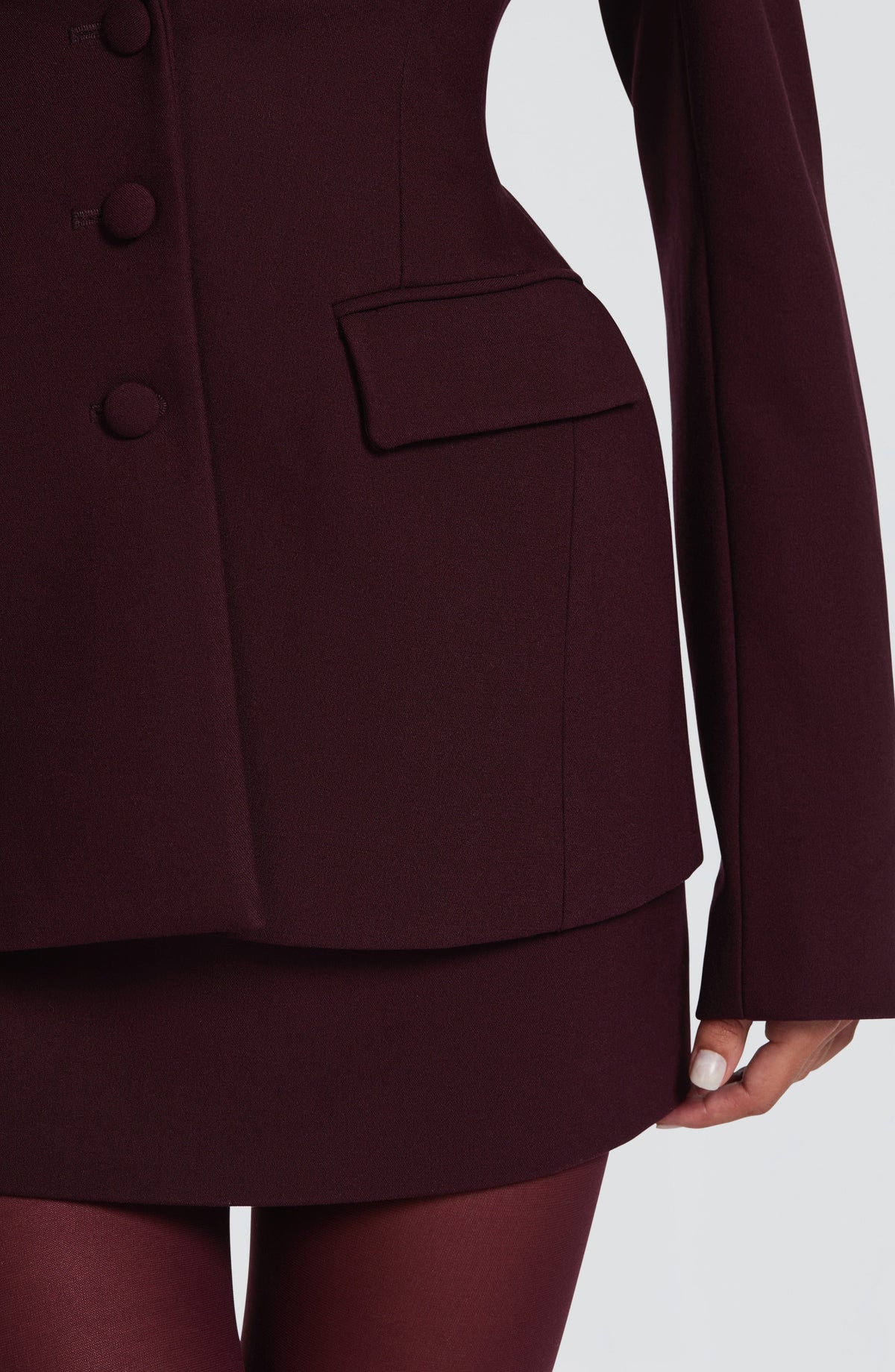 Rowella Blazer in Plum