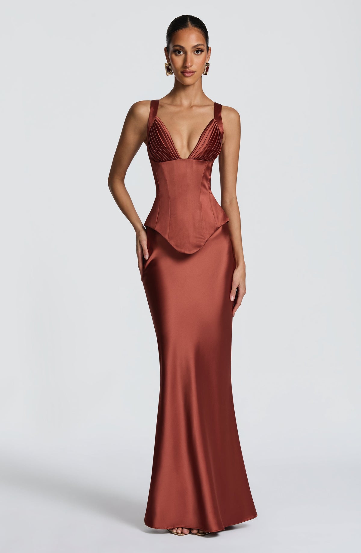 Rowyn Corset in Rust