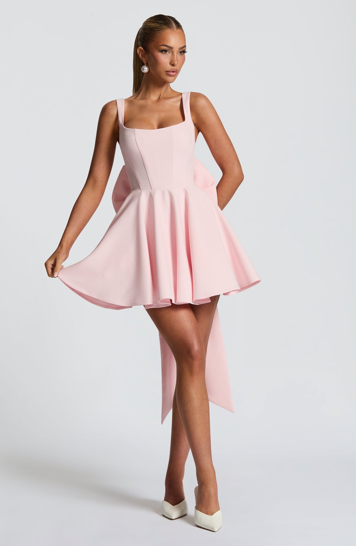 Ruella Mini Dress in Blush