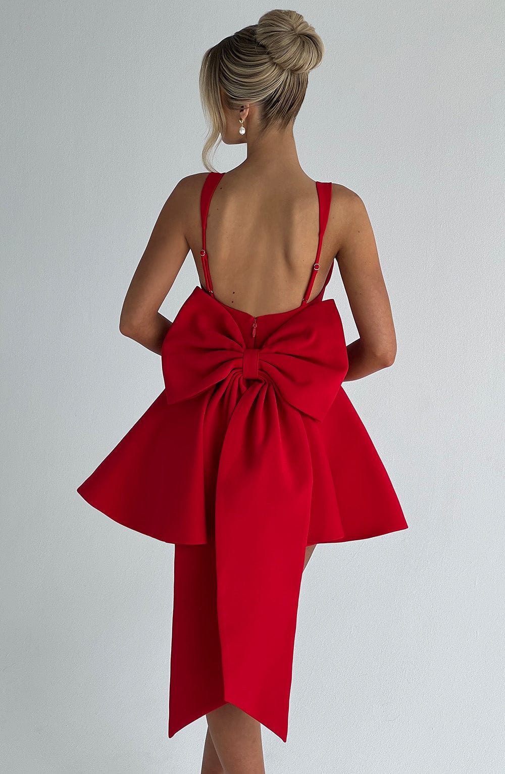 Ruella Mini Dress in Red