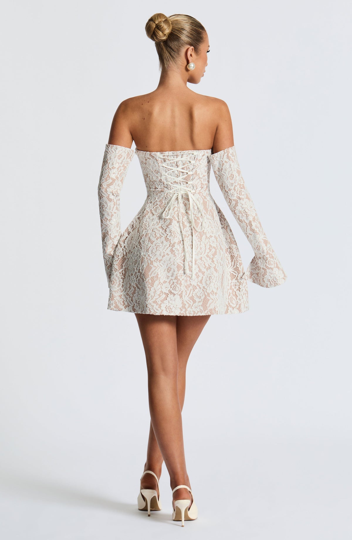 Sabine Mini Dress in Ivory