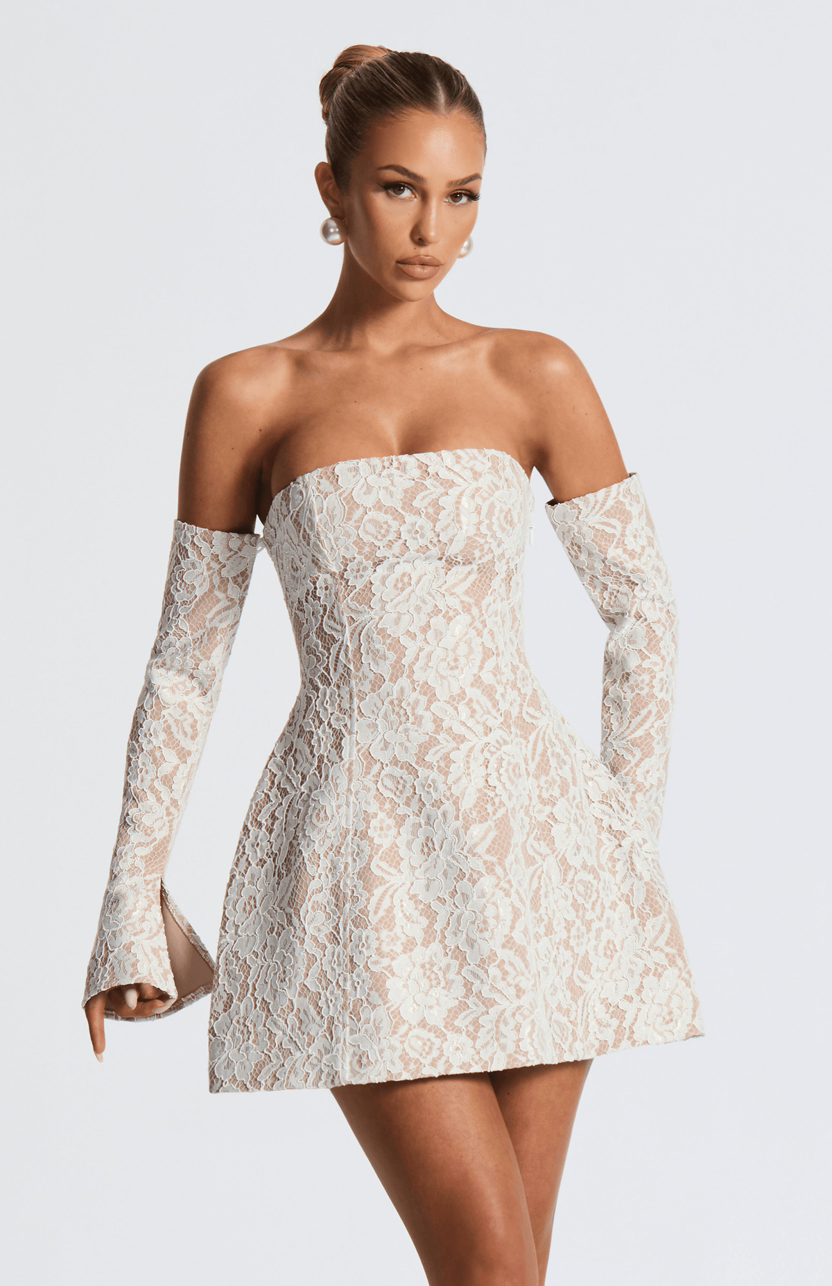 Sabine Mini Dress in Ivory