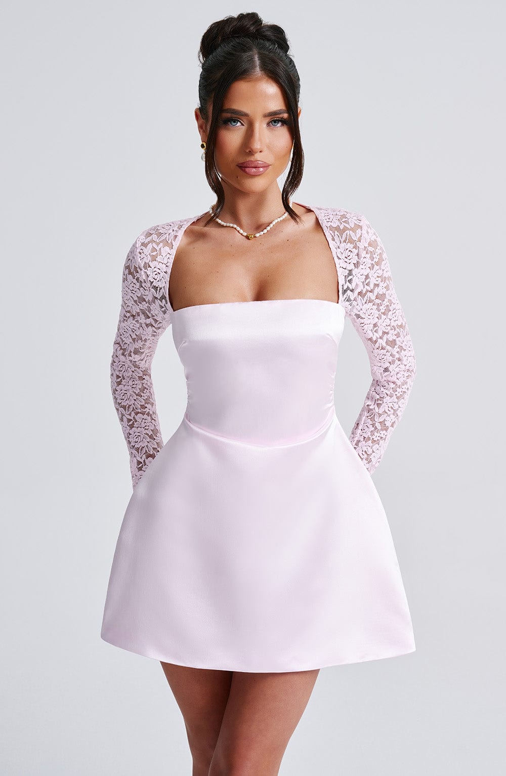 Sadira Mini Dress in Blush