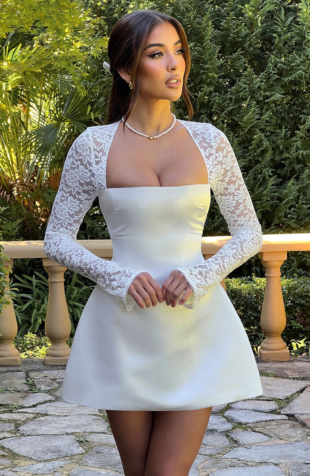 Sadira Mini Dress in Ivory