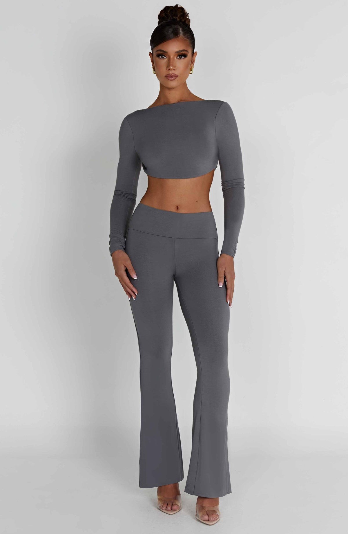Sahrelle Top in Charcoal