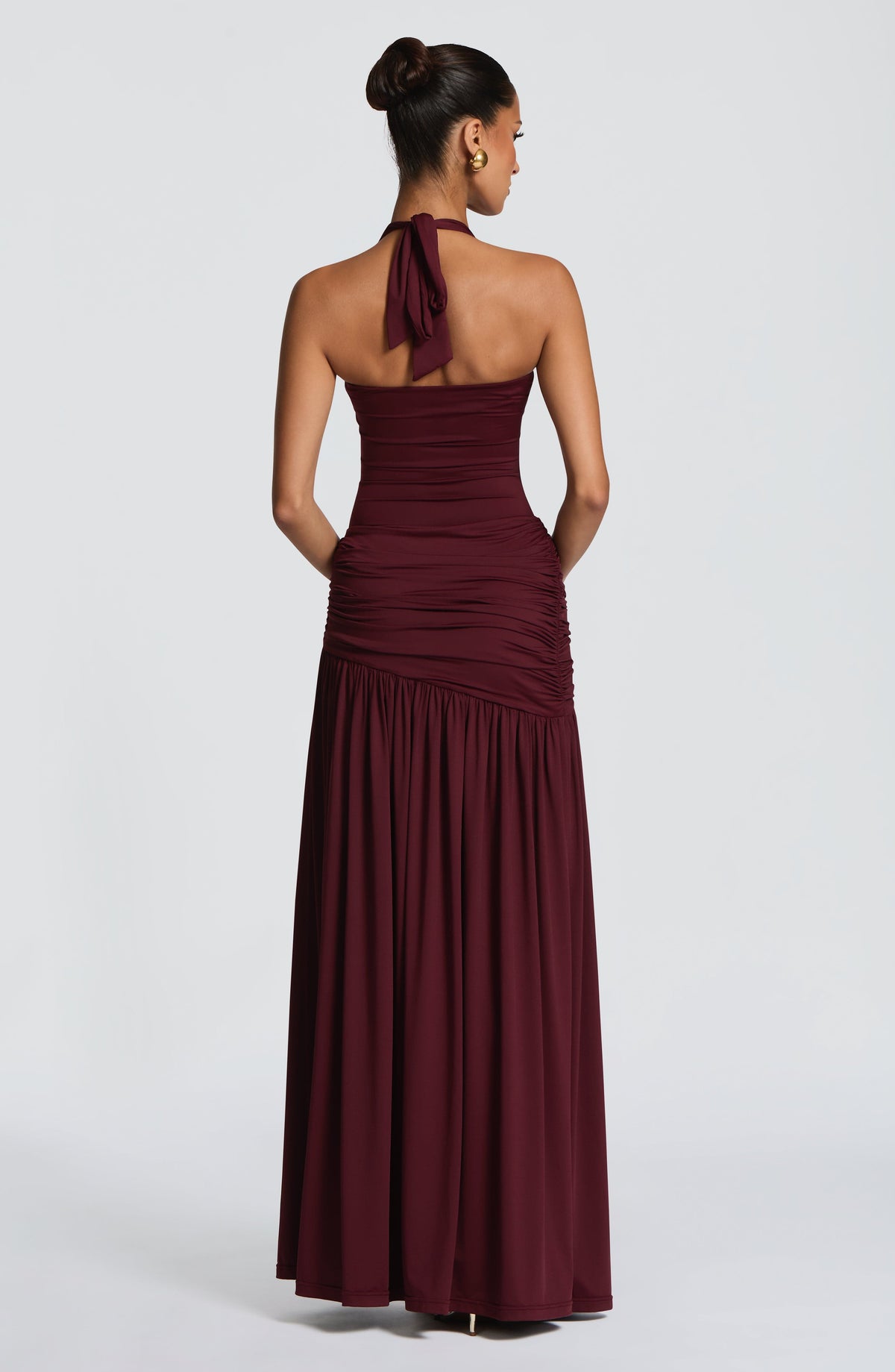 Sairina Maxi Skirt in Cherry Lacquer