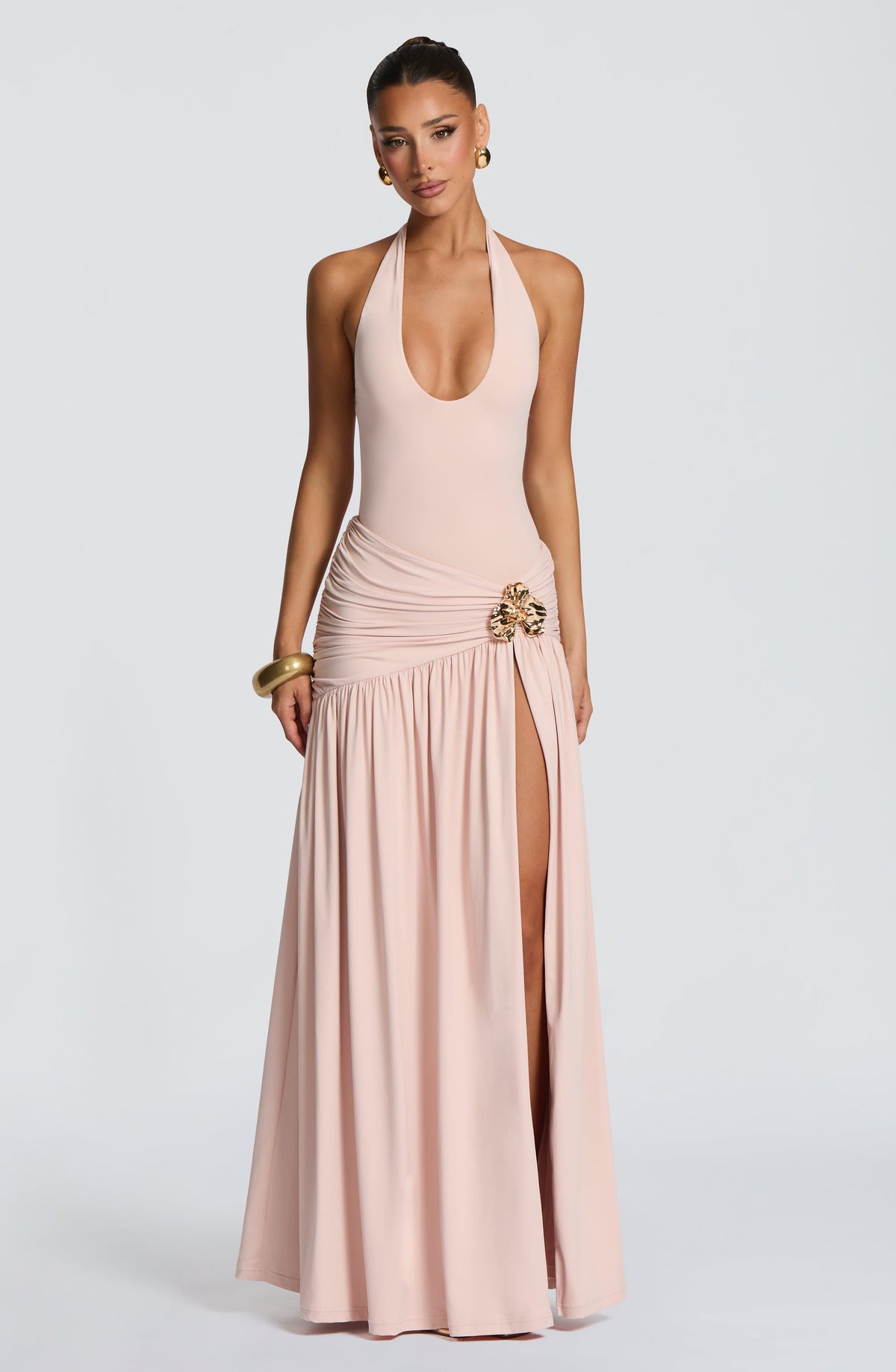 Sarai Maxi Skirt in Soft Blush