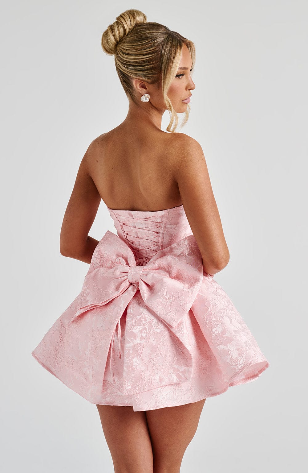 Selene Mini Dress in Blush