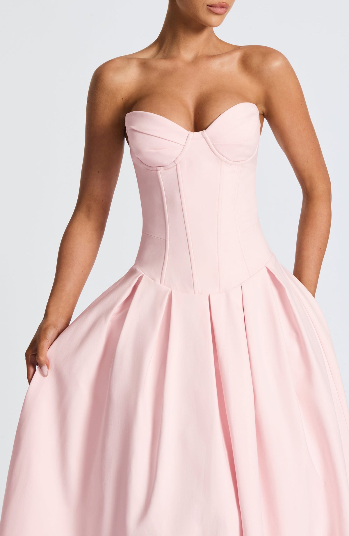 Selma Midi Dress in Blush