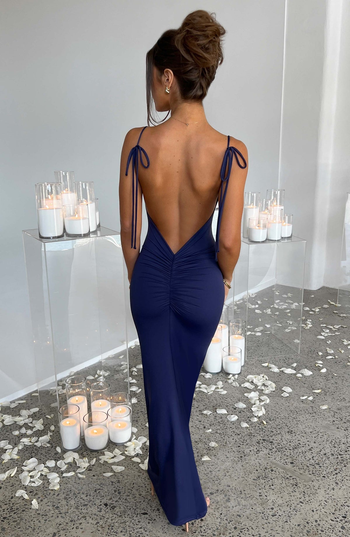 Sonya Maxi Dress in Navy
