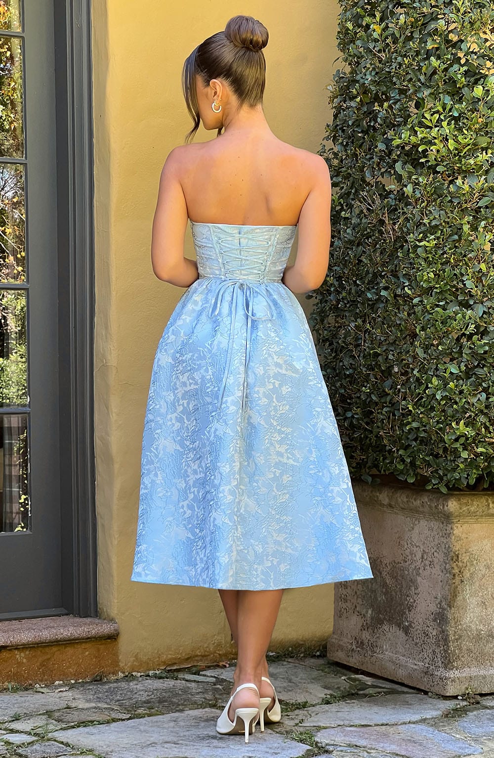 Sorcha Midi Dress in Blue
