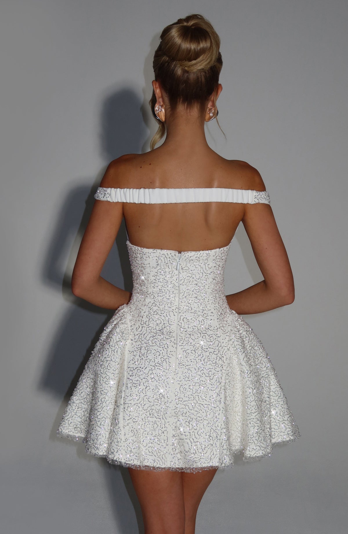 Saphyra Mini Dress in Ivory