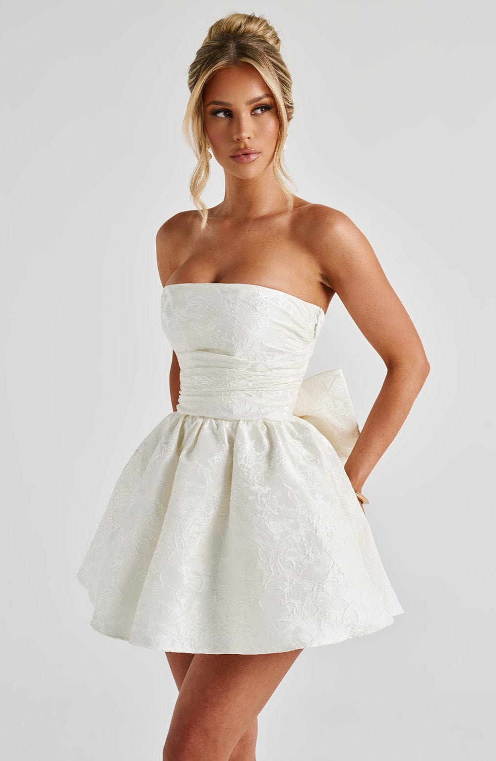 Selene Mini Dress in Ivory