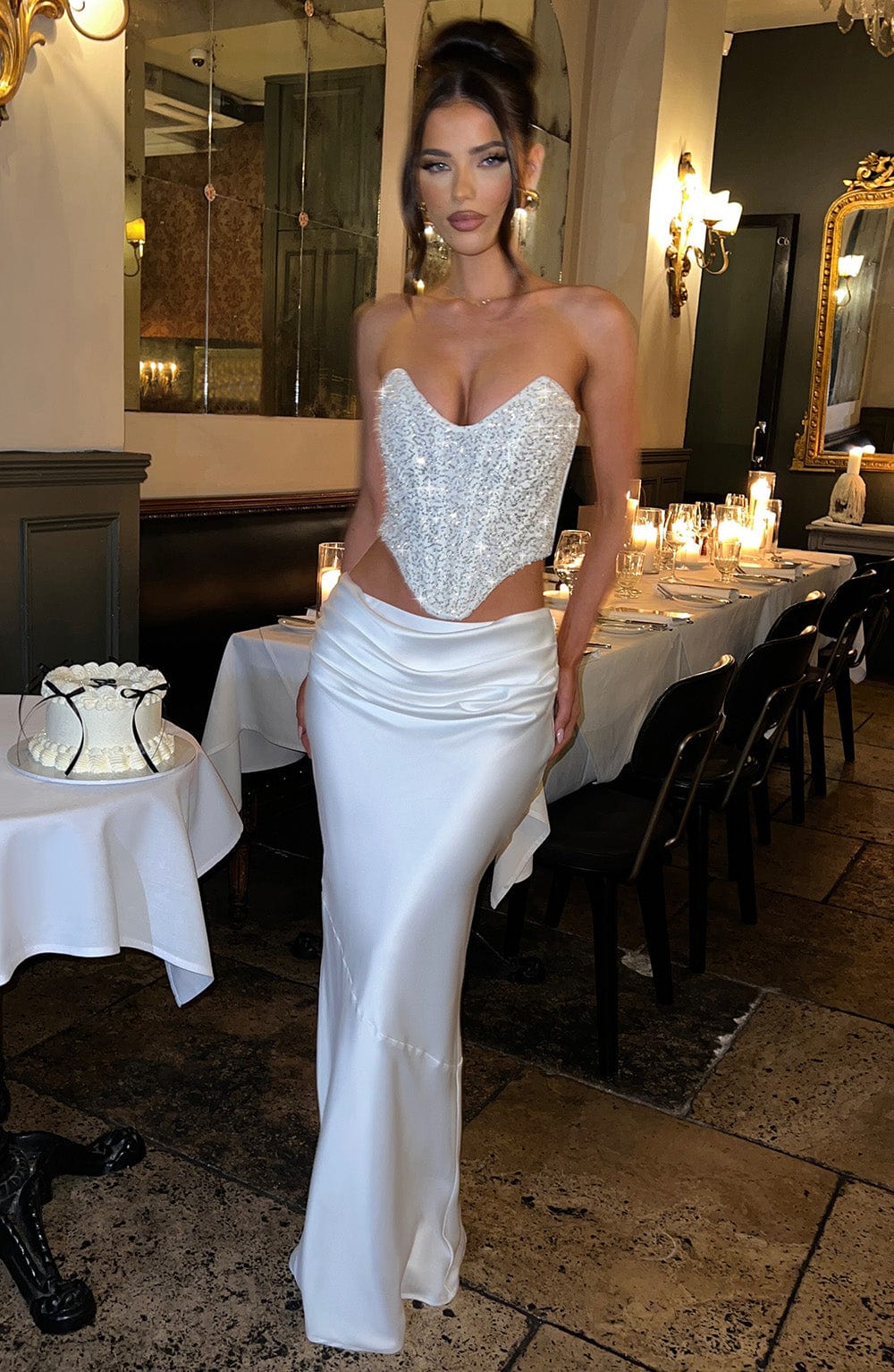 Siella Corset in Ivory