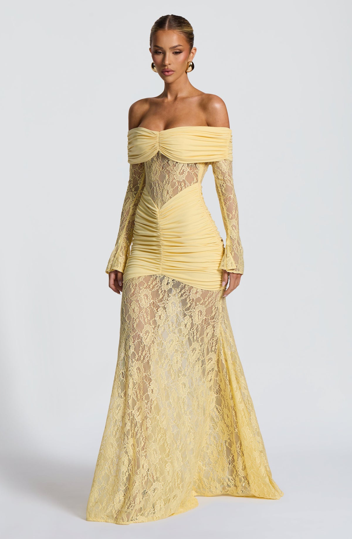Solene Maxi Dress in Lemon