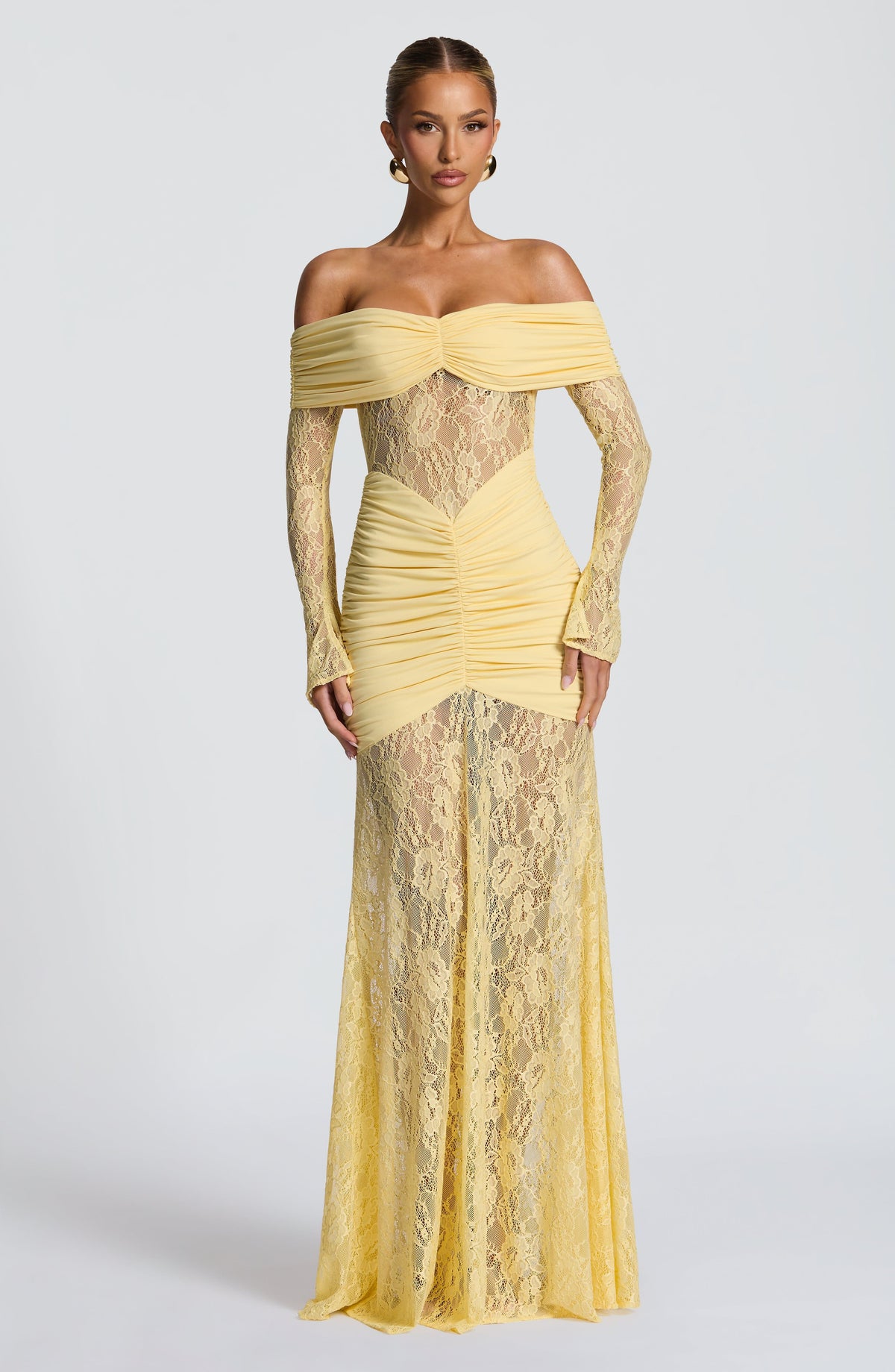 Solene Maxi Dress in Lemon