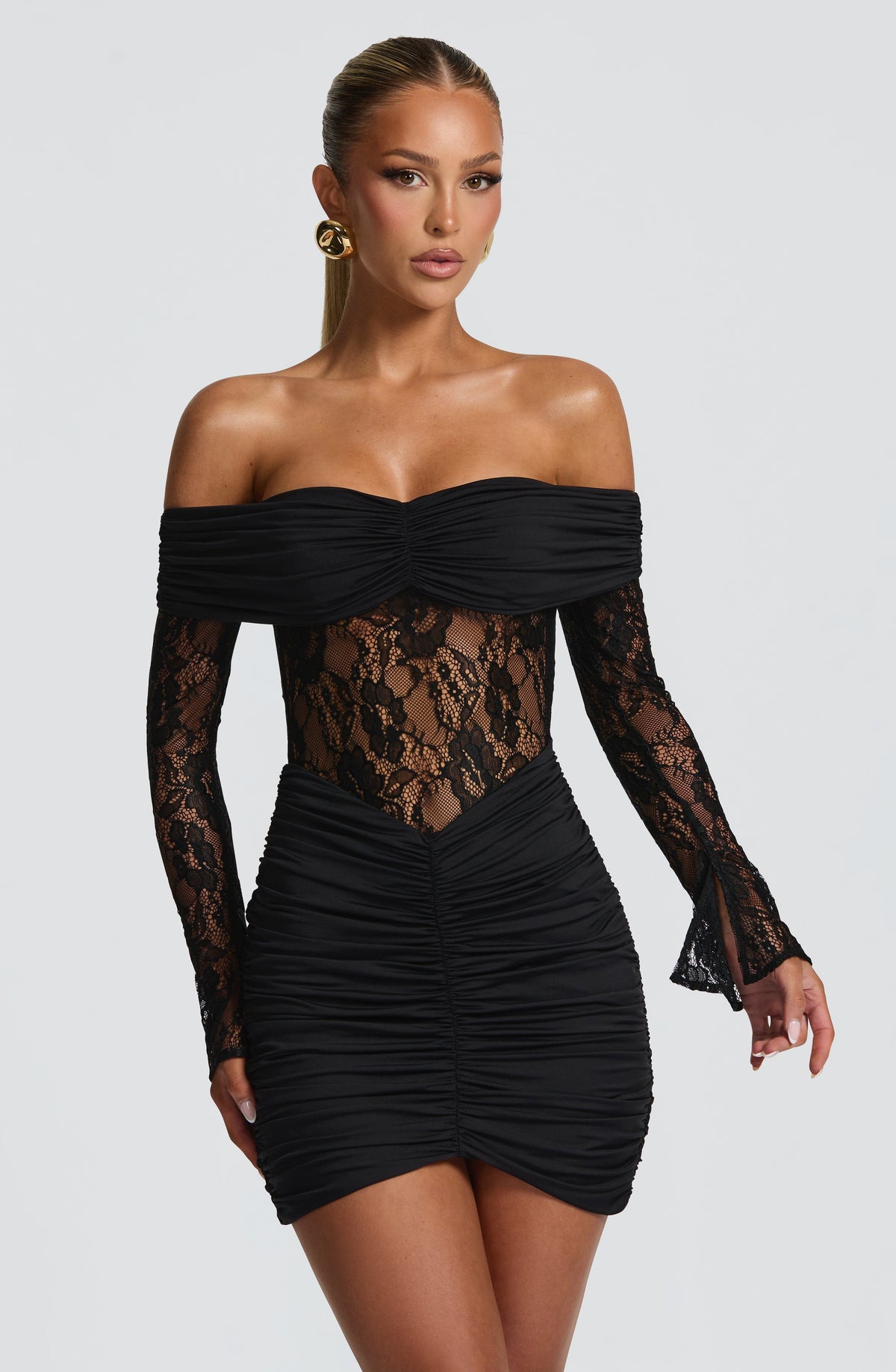 Sylvie Mini Dress in Black