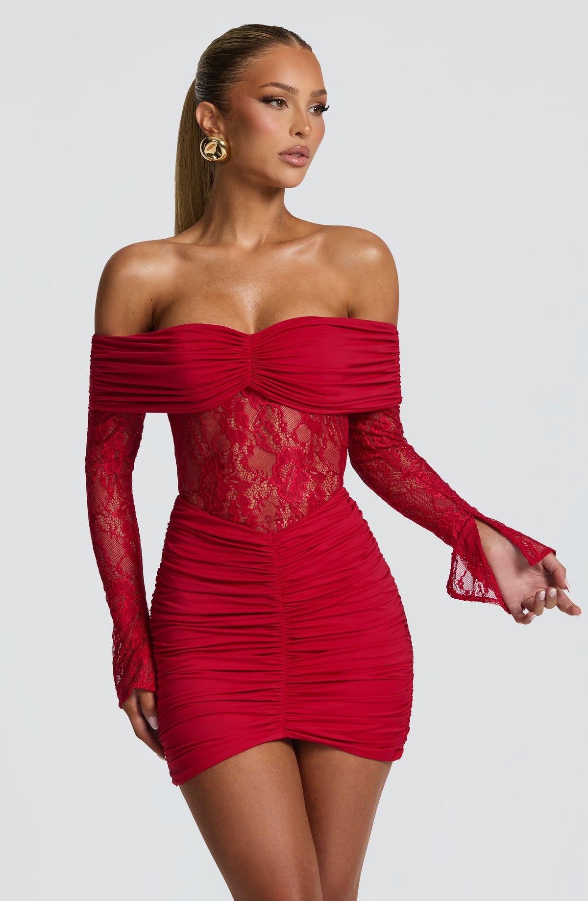 Sylvie Mini Dress in Red