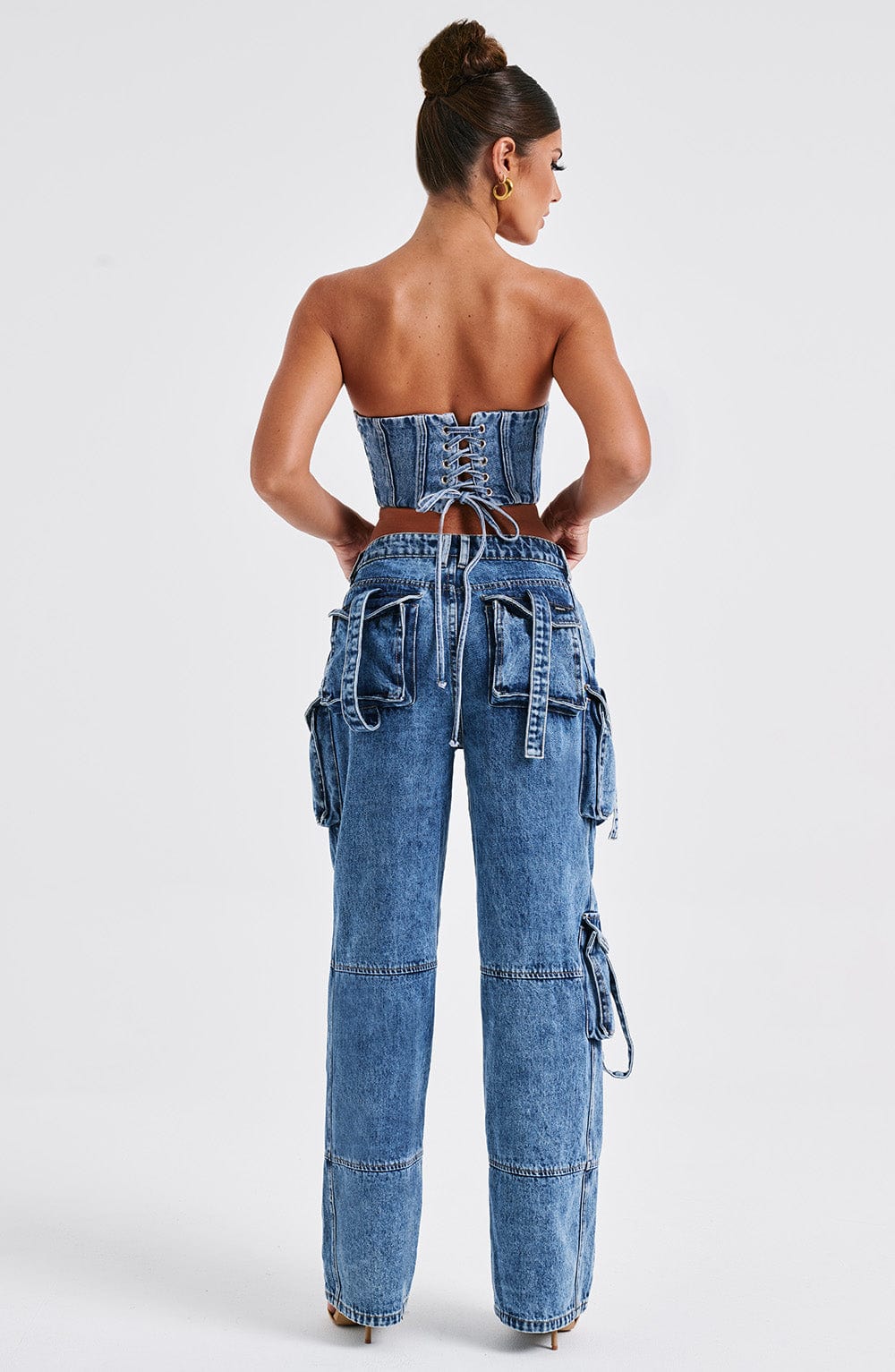 Yasira Corset in Dark Wash