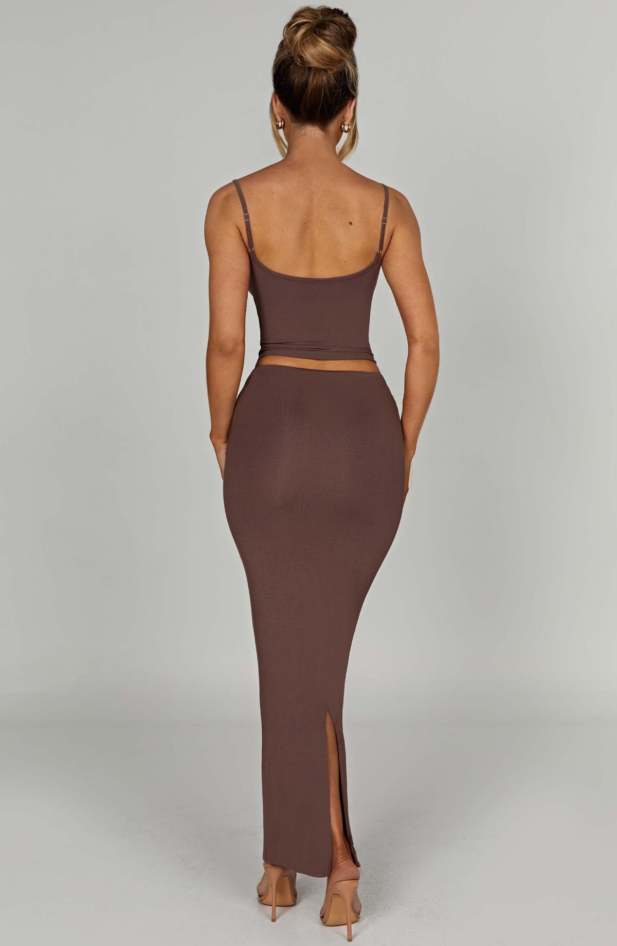 Yazlin Maxi Skirt in Chocolate