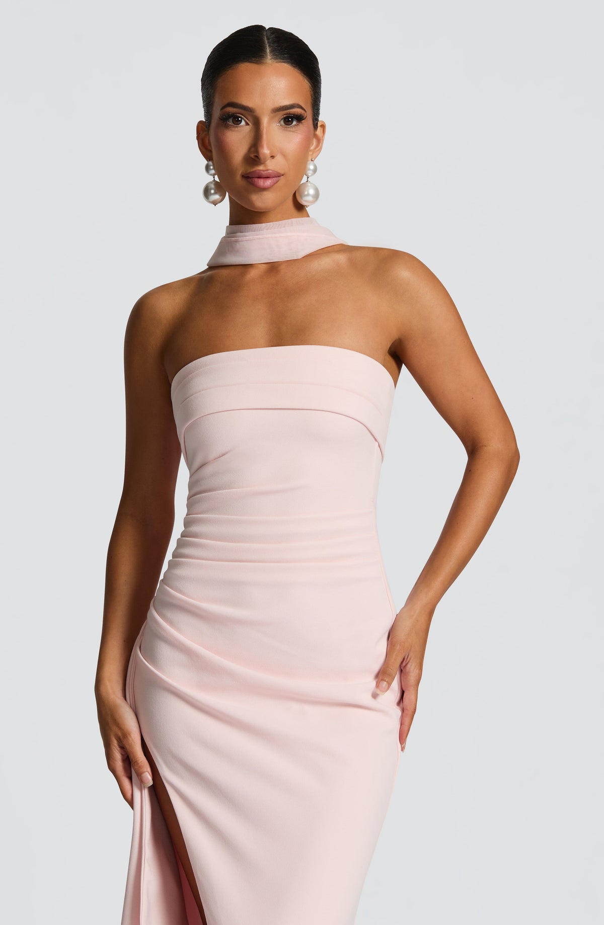 Zafina Maxi Dress in Blush