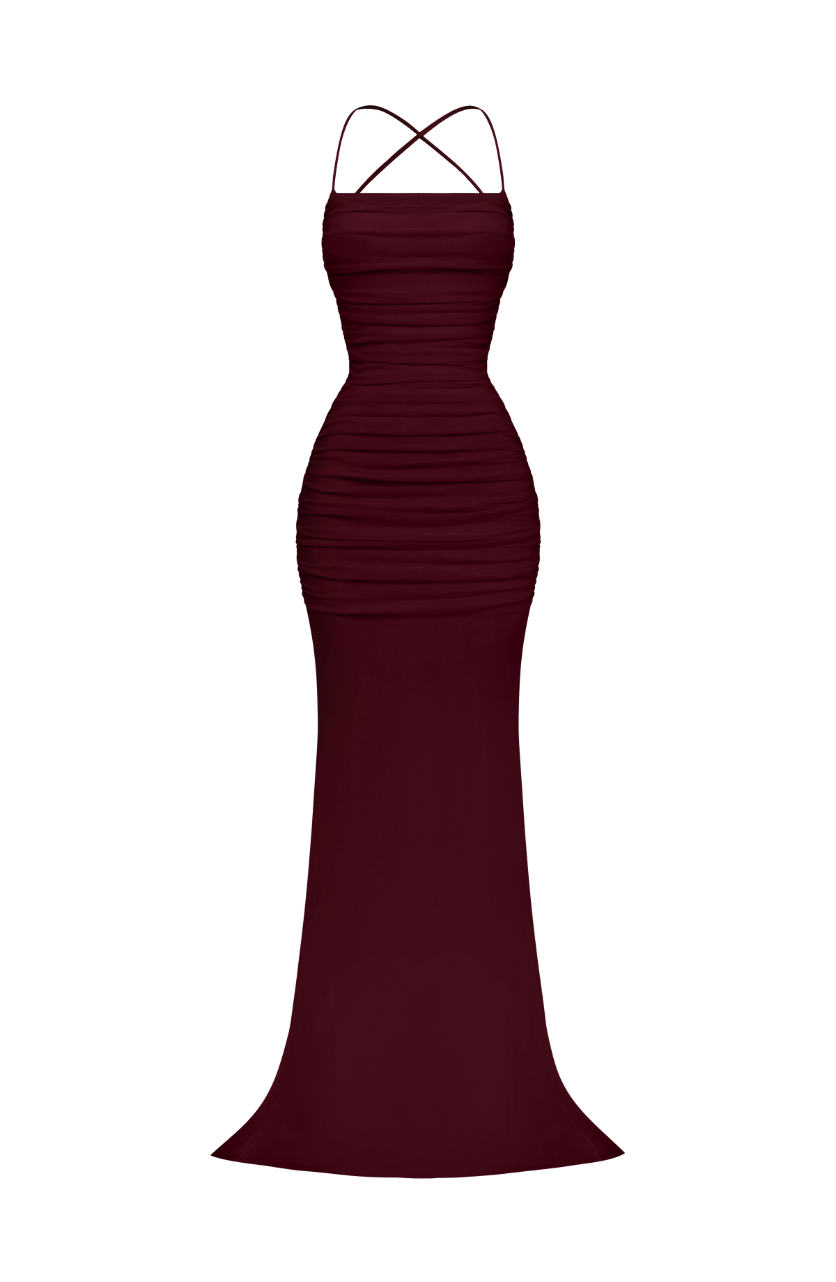 Zarina Gown in Cherry Lacquer