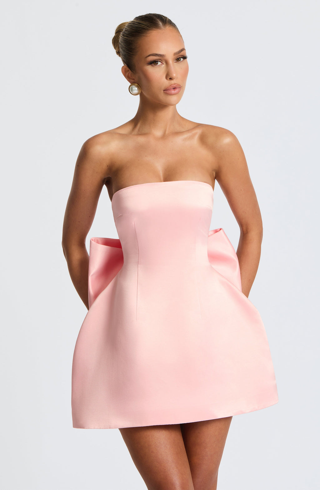 Abbie Mini Dress in Blush
