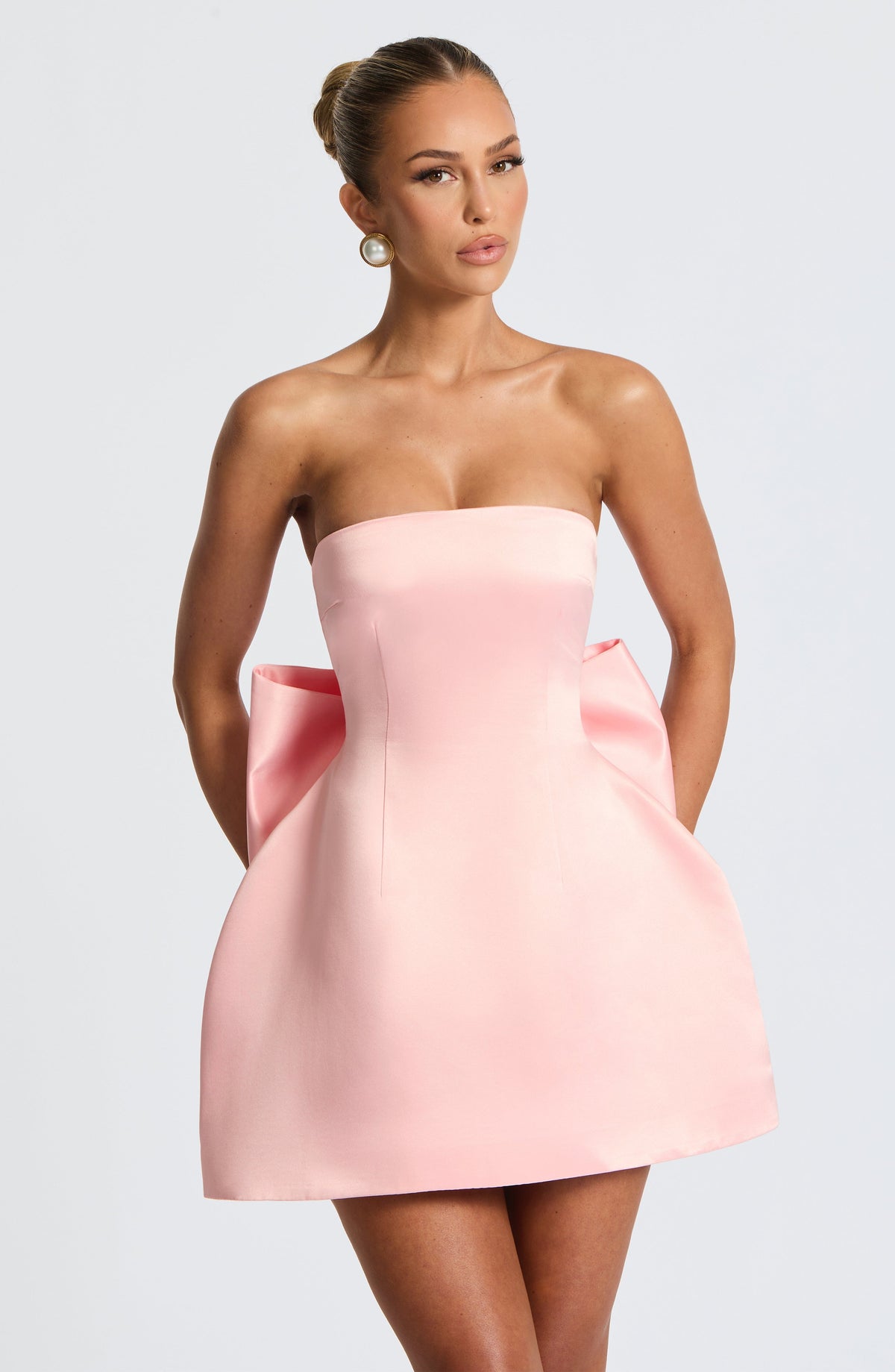 Abbie Mini Dress in Blush