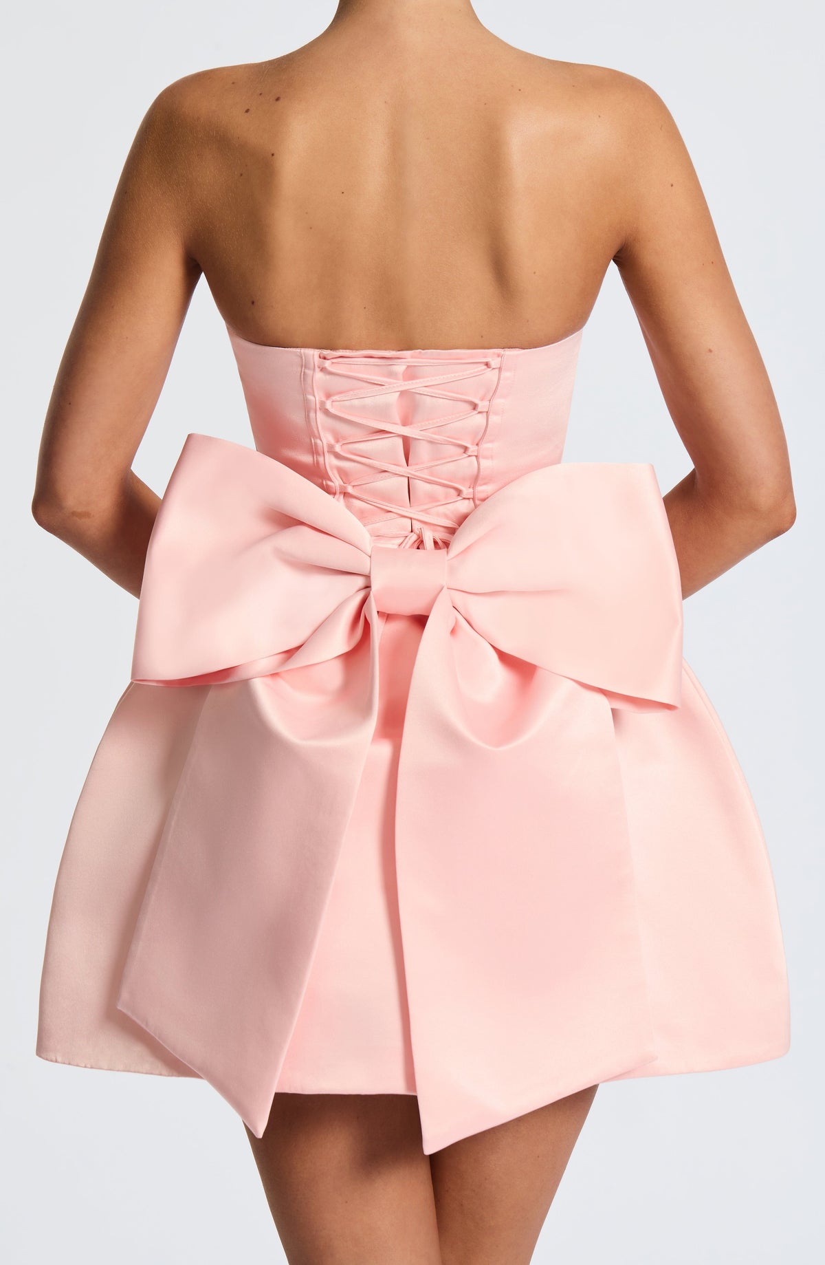 Abbie Mini Dress in Blush