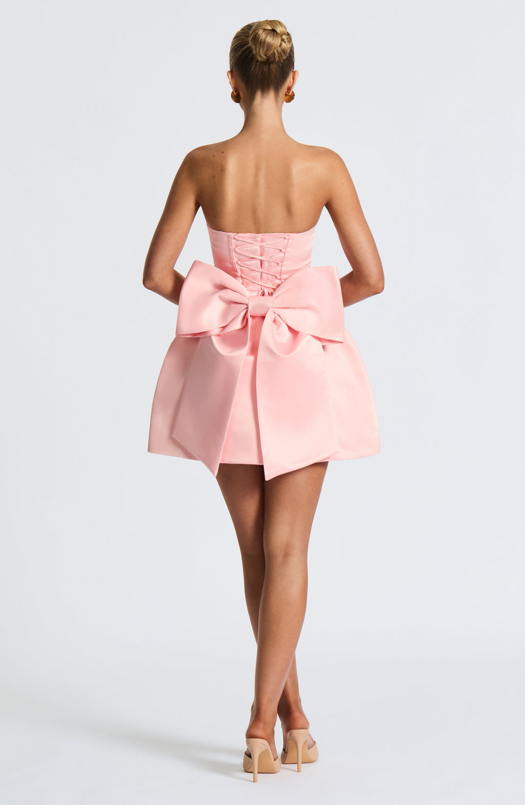 Abbie Mini Dress in Blush
