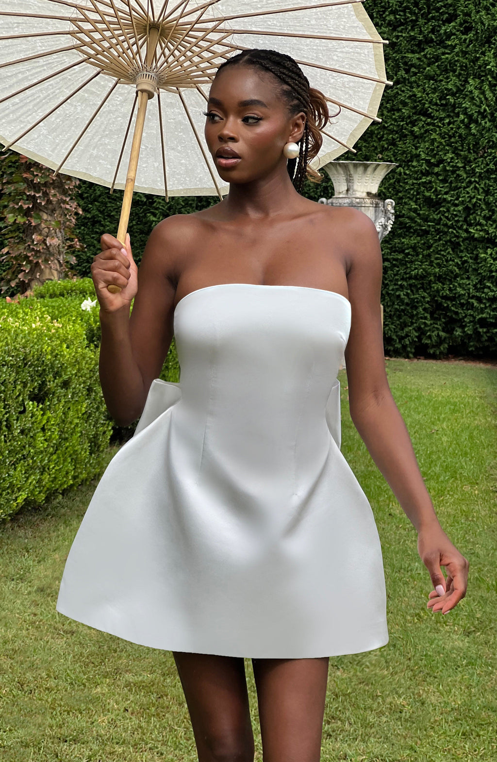 Abbie Mini Dress in Ivory