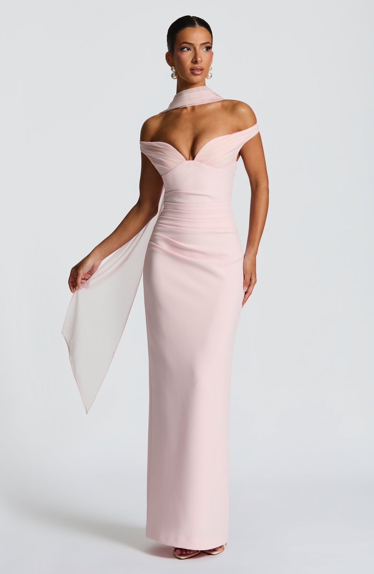 Abigael Maxi Dress in Blush