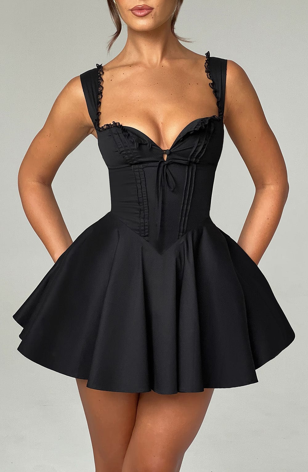 Adalene Mini Dress in Black