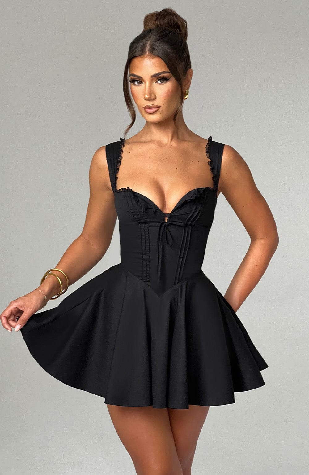 Adalene Mini Dress in Black