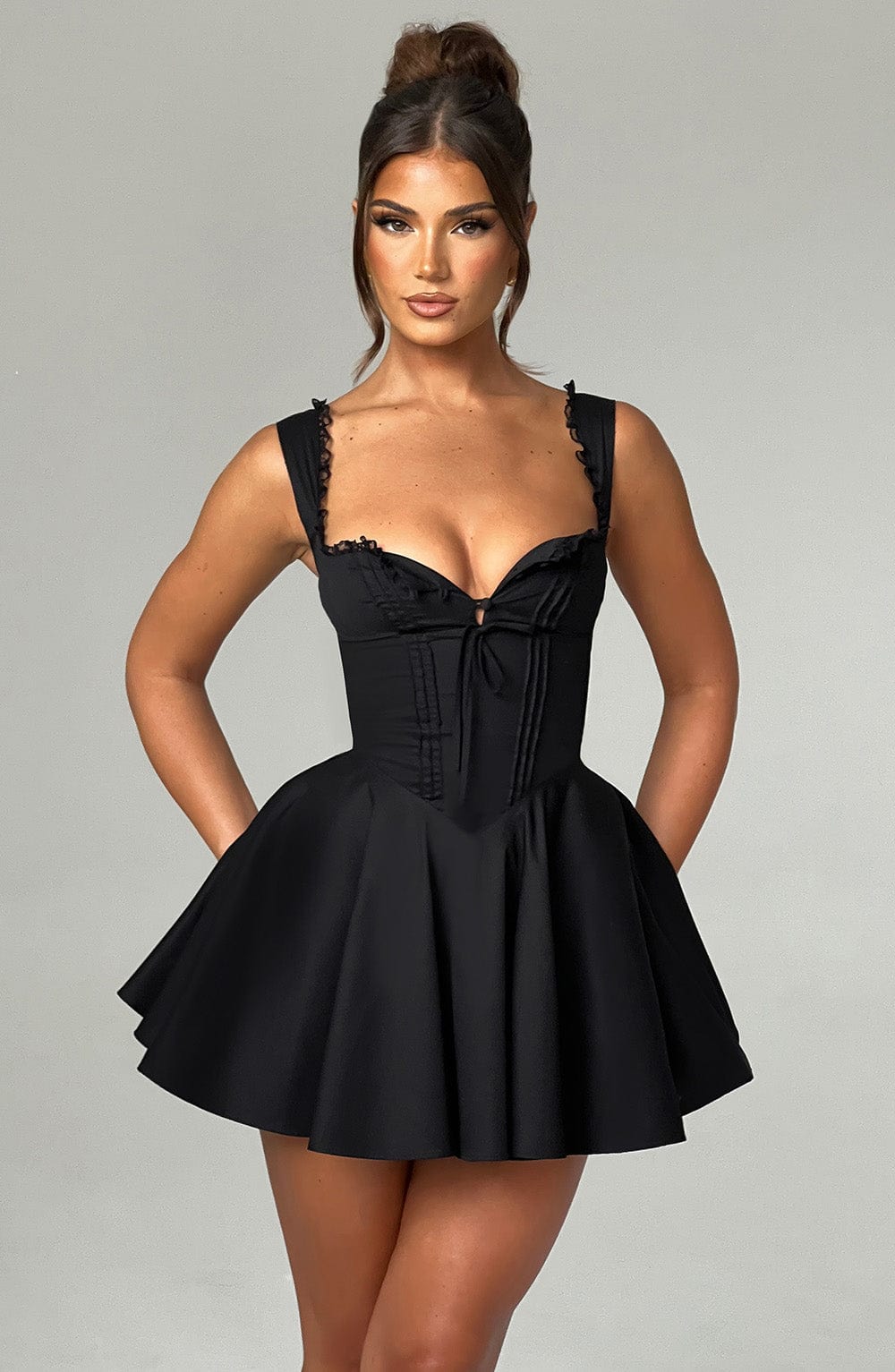 Adalene Mini Dress in Black