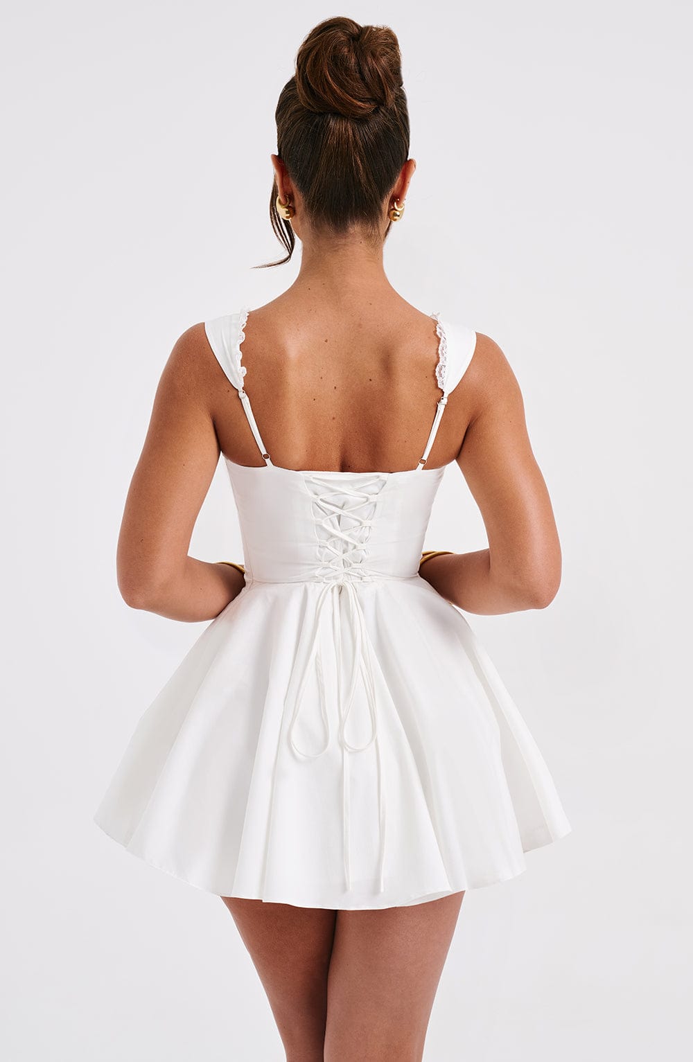 Adalene Mini Dress in Ivory