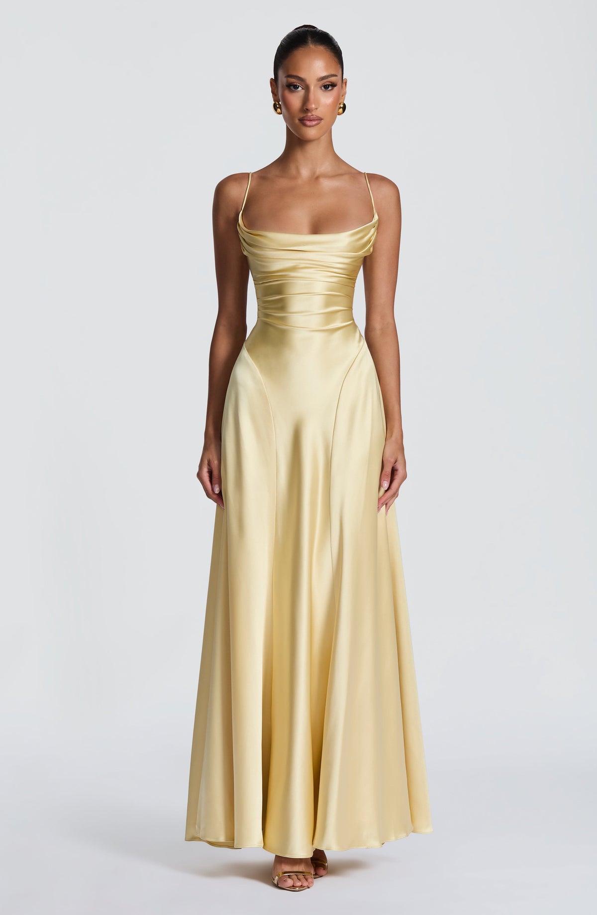 Adeline Maxi Dress in Lemon