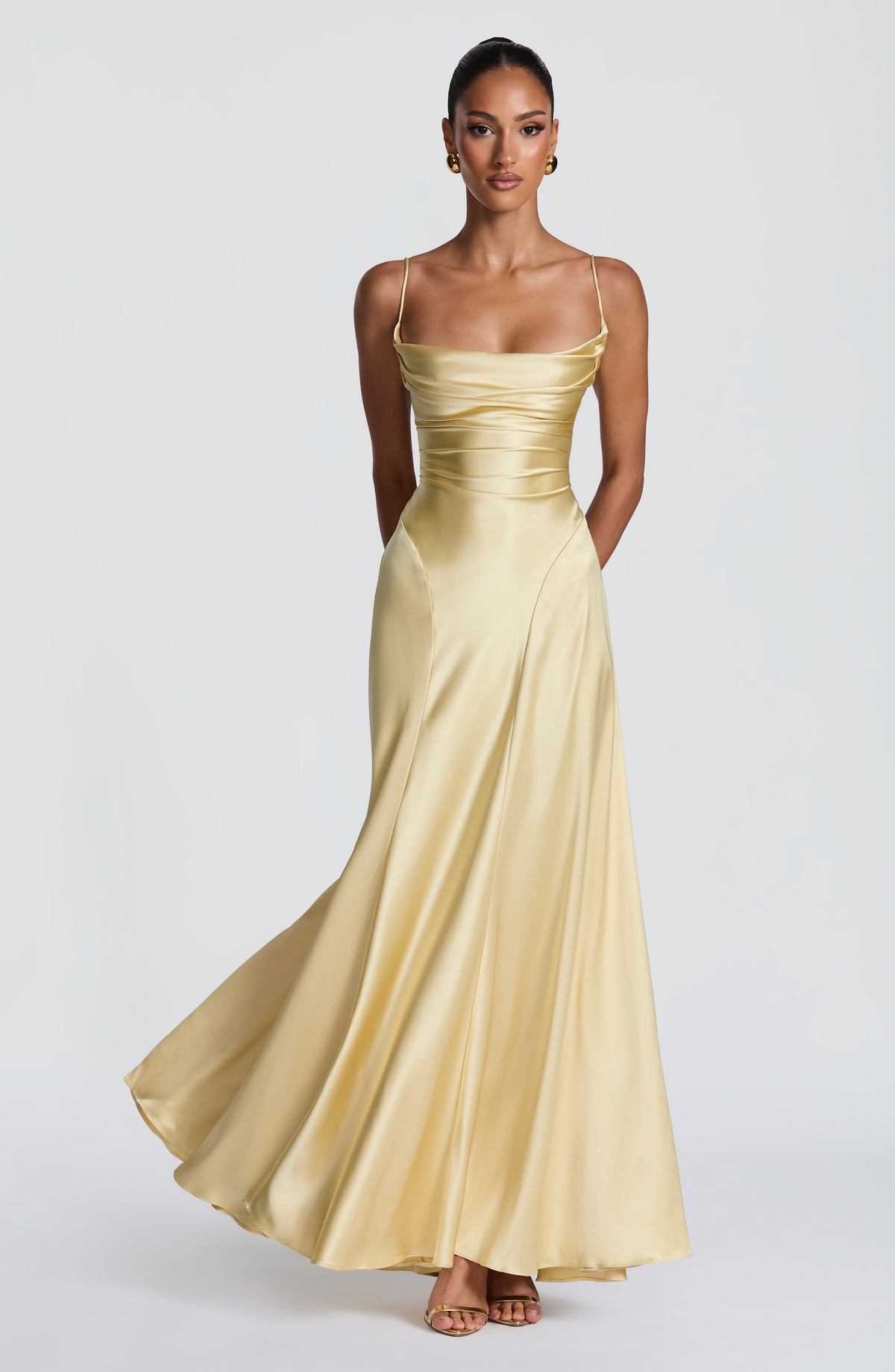 Adeline Maxi Dress in Lemon