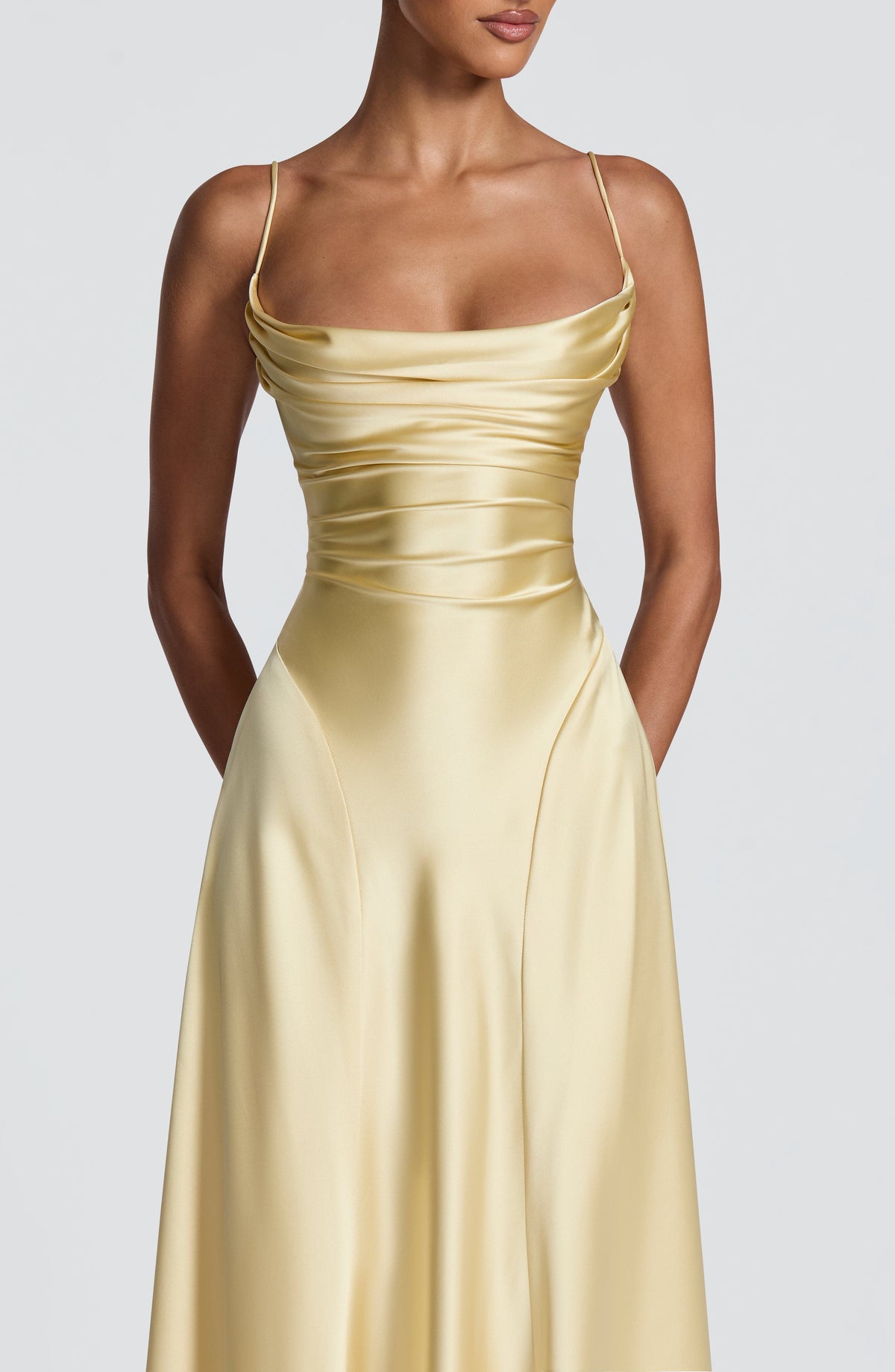 Adeline Maxi Dress in Lemon
