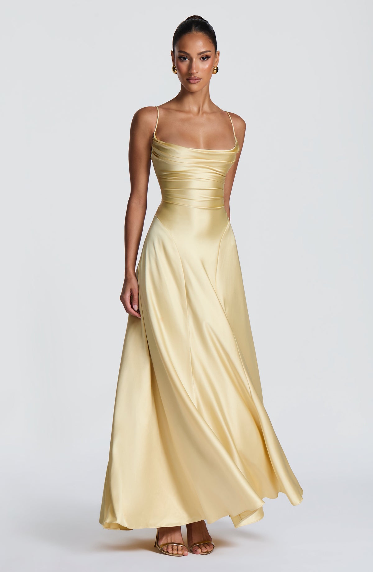 Adeline Maxi Dress in Lemon