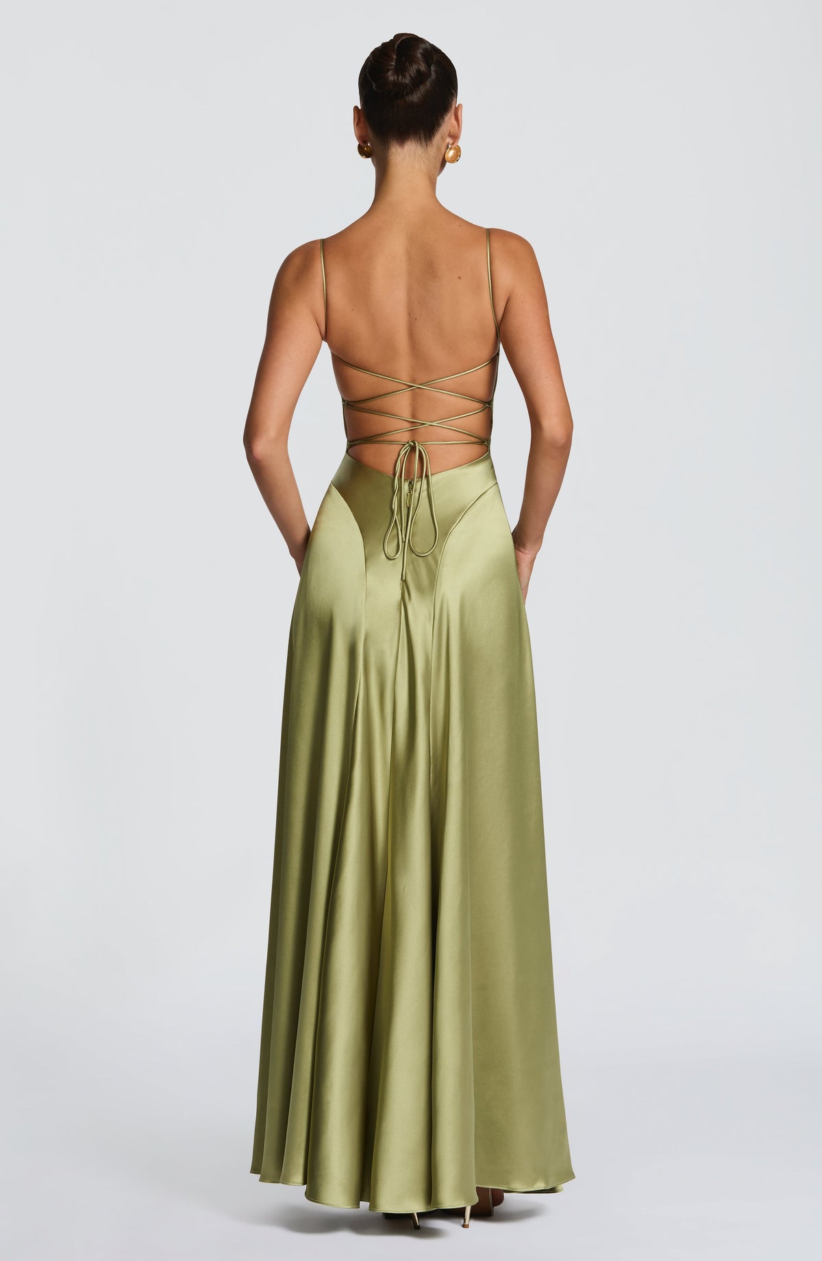 Adeline Maxi Dress in Light Olive