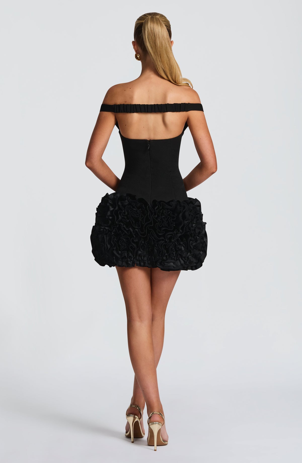 Adette Mini Dress in Black