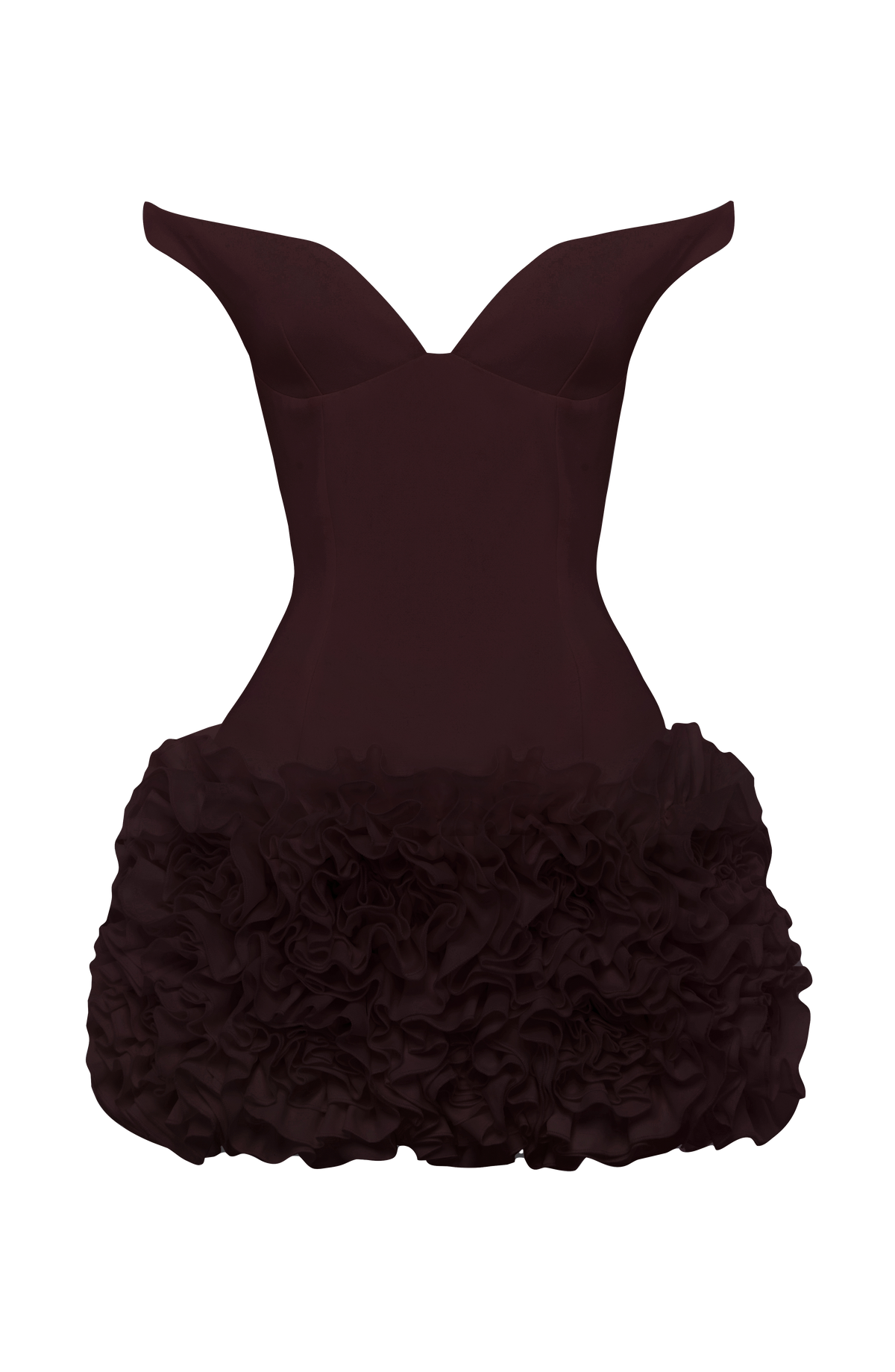 Adette Mini Dress in Plum