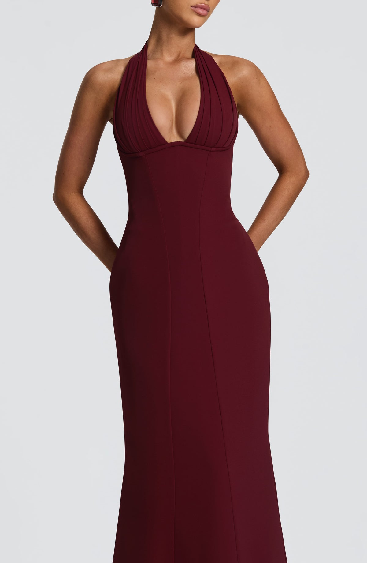 Adorabelle Maxi Dress in Cherry Lacquer