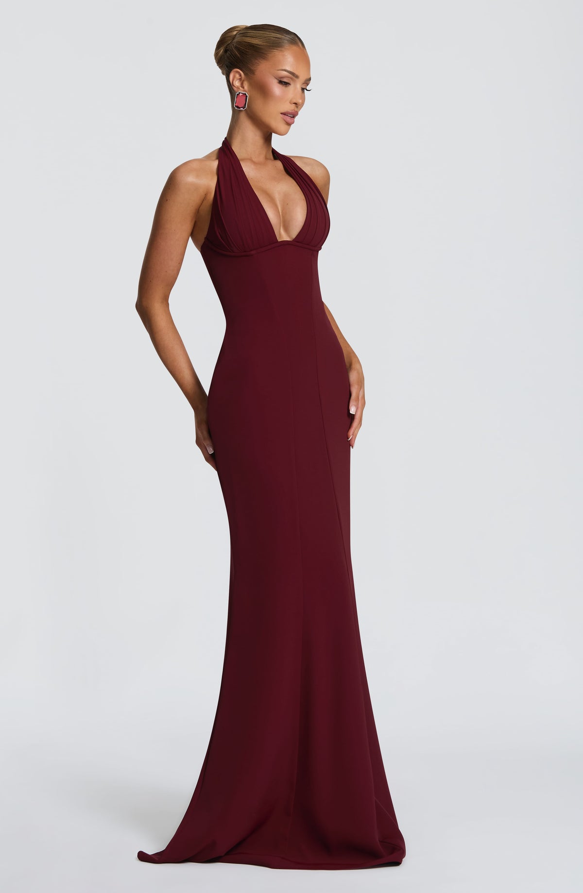 Adorabelle Maxi Dress in Cherry Lacquer