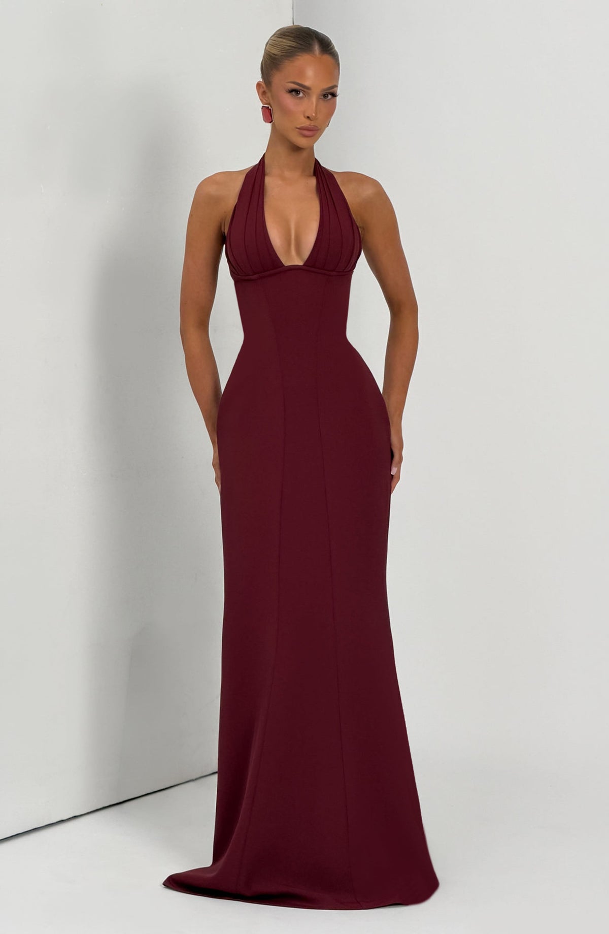 Adorabelle Maxi Dress in Cherry Lacquer